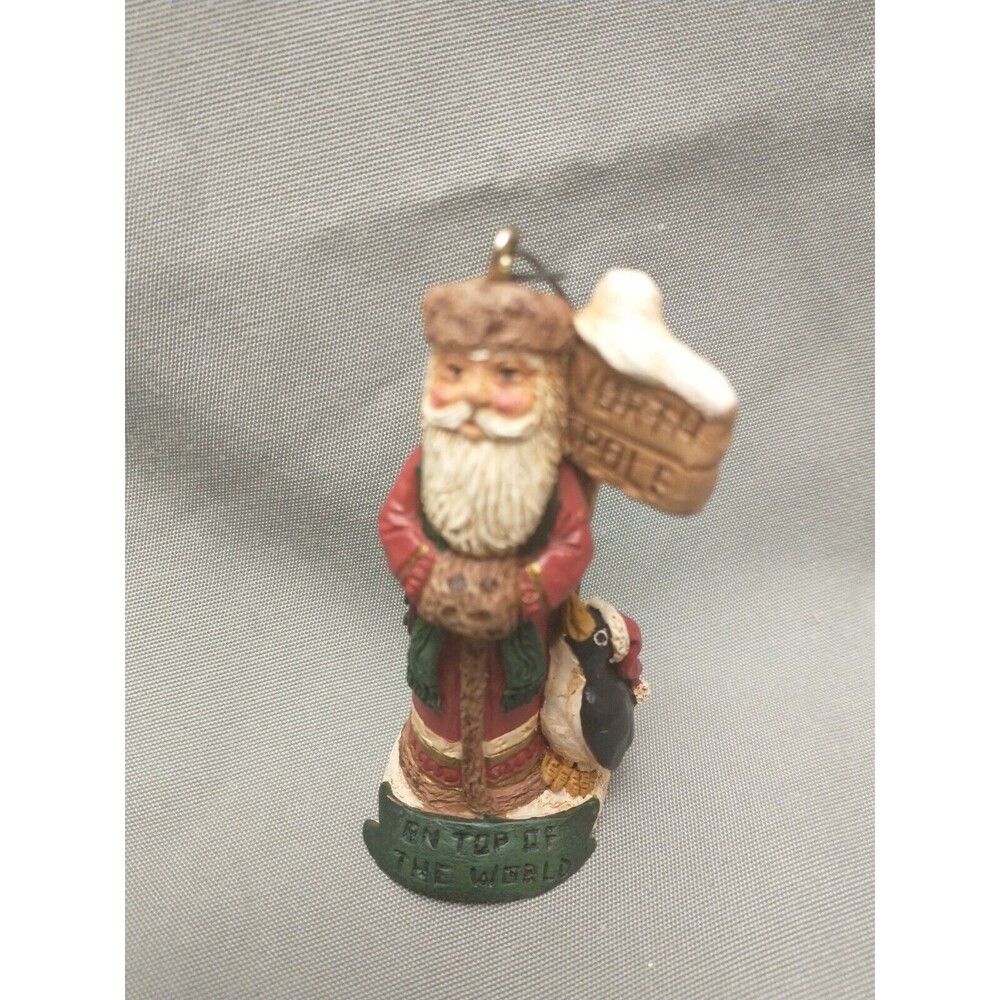 Santa On Top of the World #59/10,00 Great American Design Company Ornament Folk